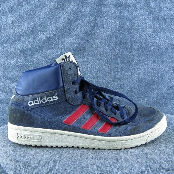 adidas VNTG Sample Men Sneaker Shoes Blue Leather Lace Up Size 9 Medium‎